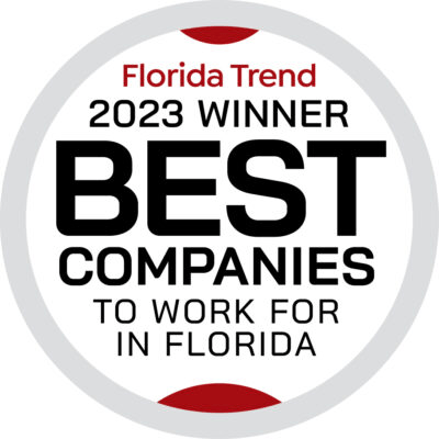 2023 Winner Best Companies to work for in Florida