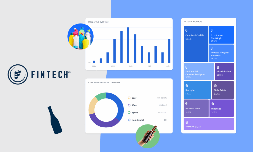 Fintech's Spend Overview provides detailed insights into purchasing behaviors.,